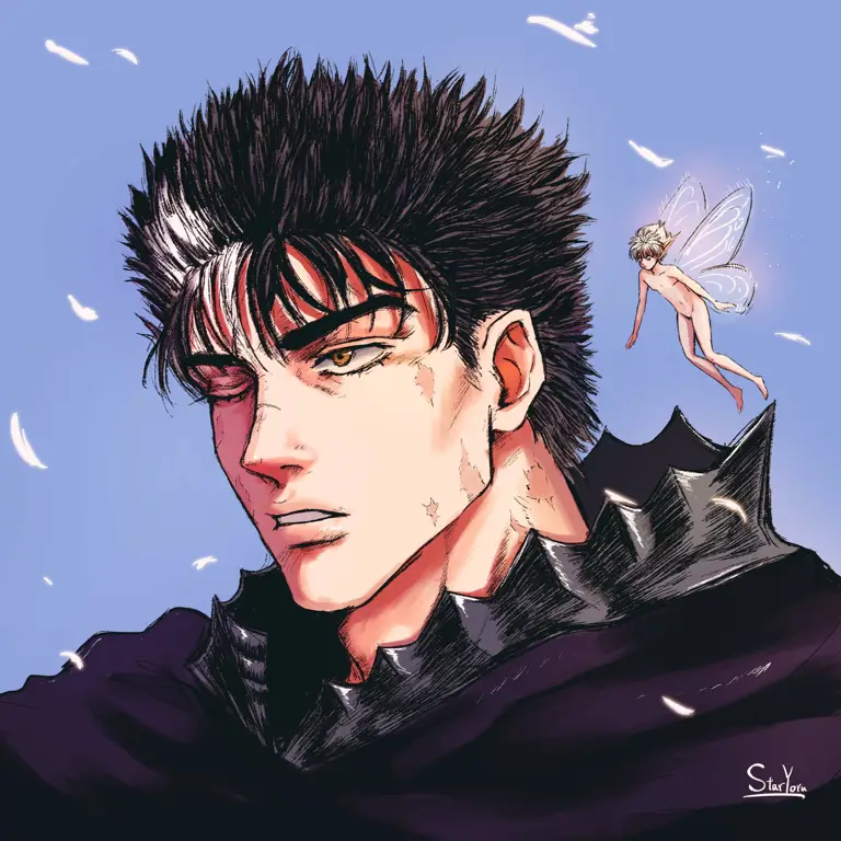 Gambar Guts, tokoh utama Berserk