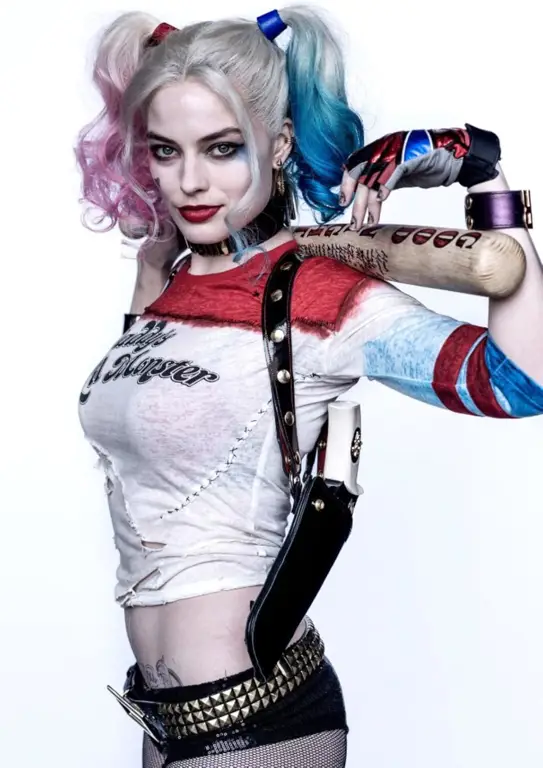 Adegan Harley Quinn dalam film Suicide Squad dengan subtitle Indonesia