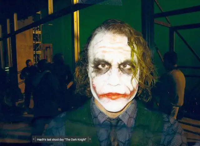 Heath Ledger sebagai Joker dalam The Dark Knight