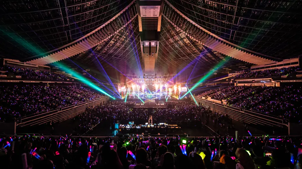 Konser musik K-Pop yang meriah