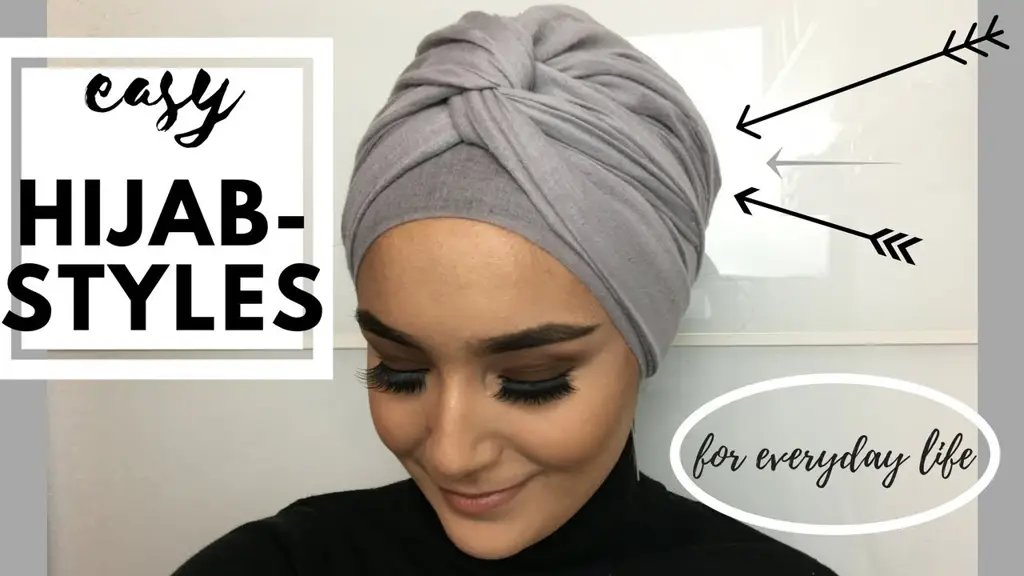 Gaya hijab turban modern untuk kerja