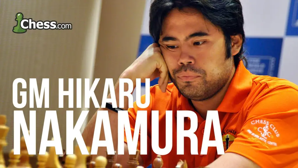 Foto Hikaru Nakamura sedang bermain catur