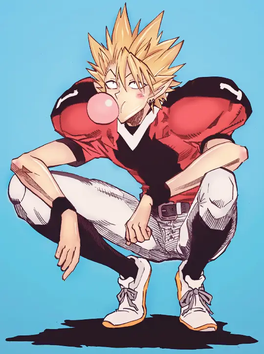 Gambar Hiruma Yoichi, quarterback jenius dan licik