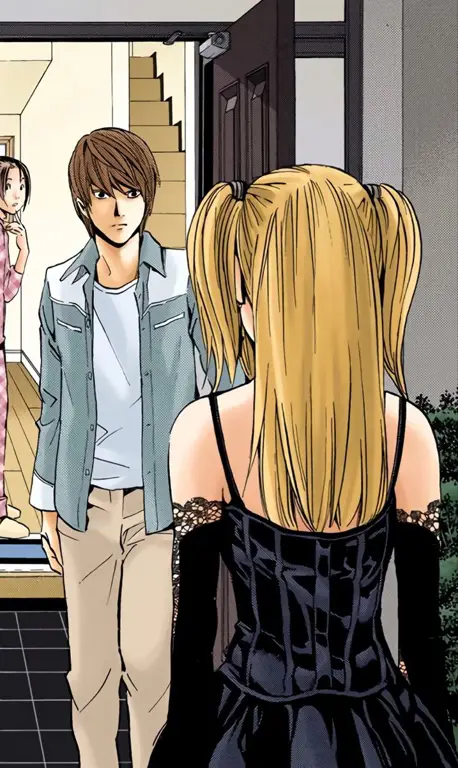 Gambar Misa Amane dan Light Yagami