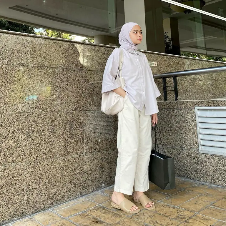 Inspirasi outfit hijab casual