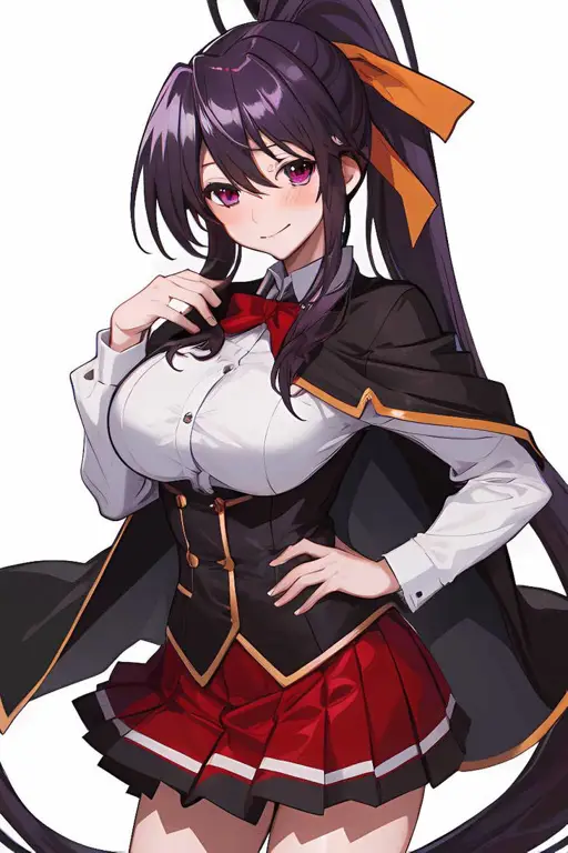 Gambar fanart Akeno Himejima dari High School DxD