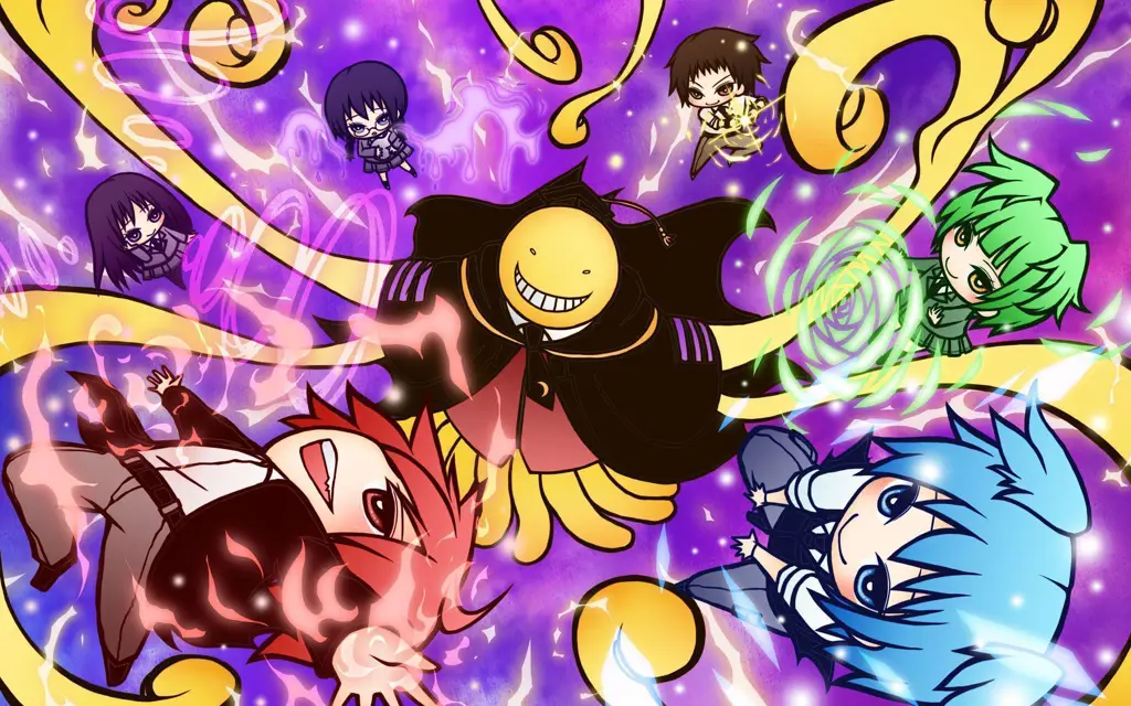 Gambar karya seni Assassination Classroom yang aman untuk dilihat