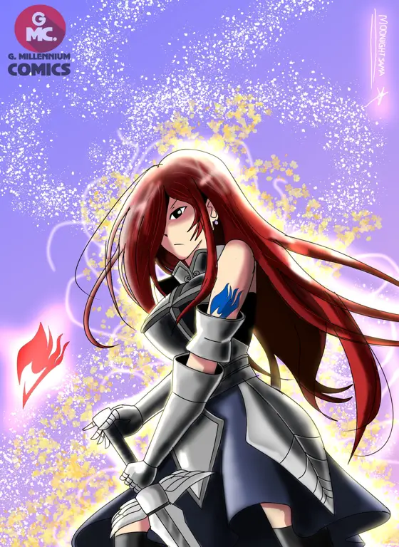 Gambar fanart Erza Scarlet