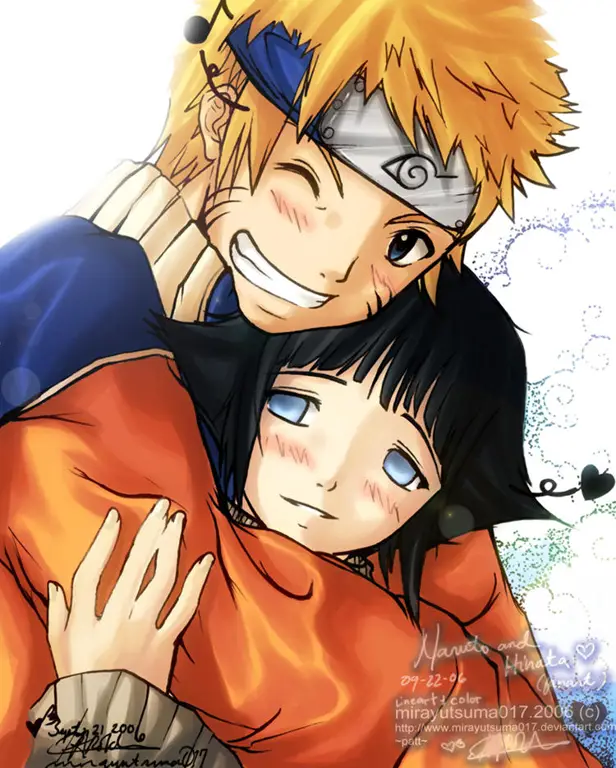 Gambar fanart Naruto dan Hinata