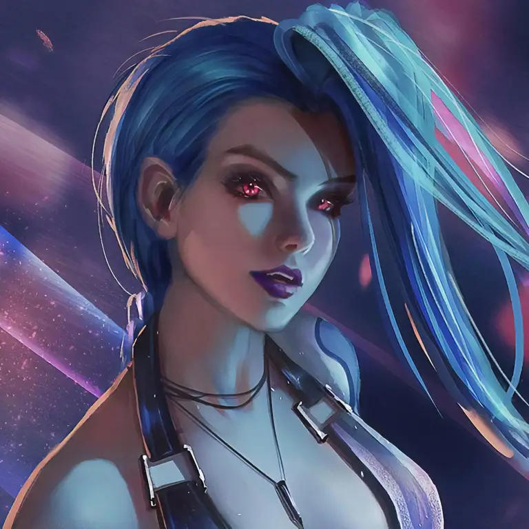 Gambar Jinx Hentai dari League of Legends