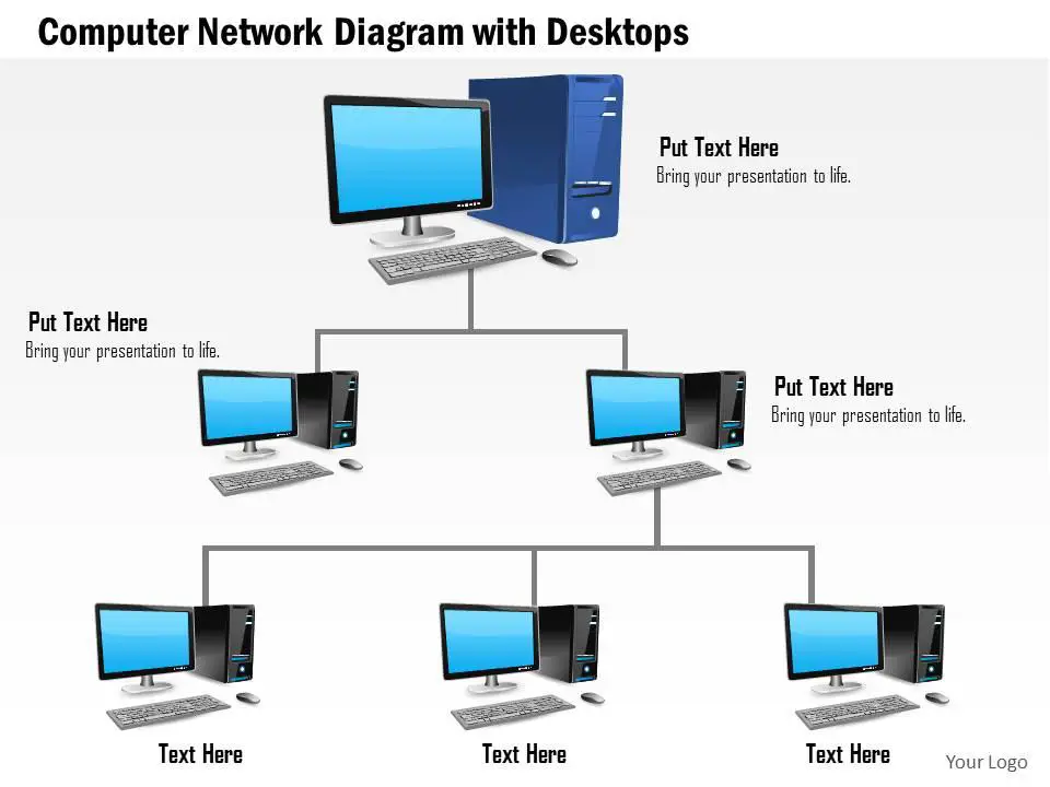 Diagram jaringan komputer yang kompleks