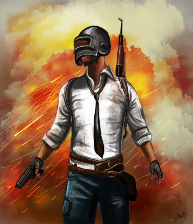 Ilustrasi karakter PUBG