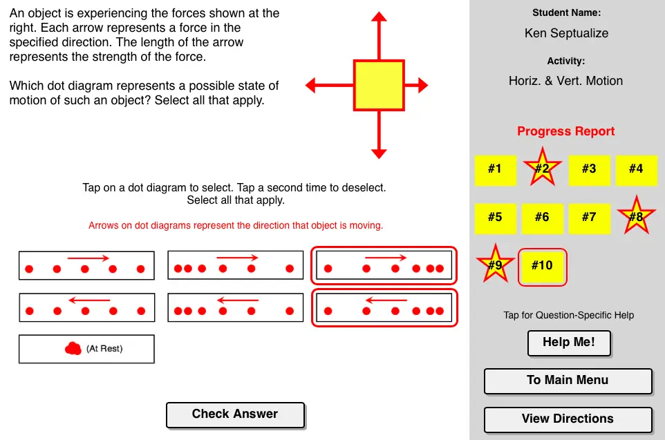 Diagram-diagram ruang kelas fisika yang menjelaskan berbagai konsep fisika dasar