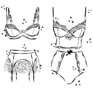 Ilustrasi lingerie seksi