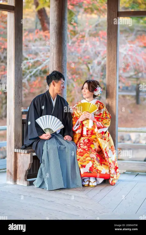 Foto pasangan pengantin Jepang