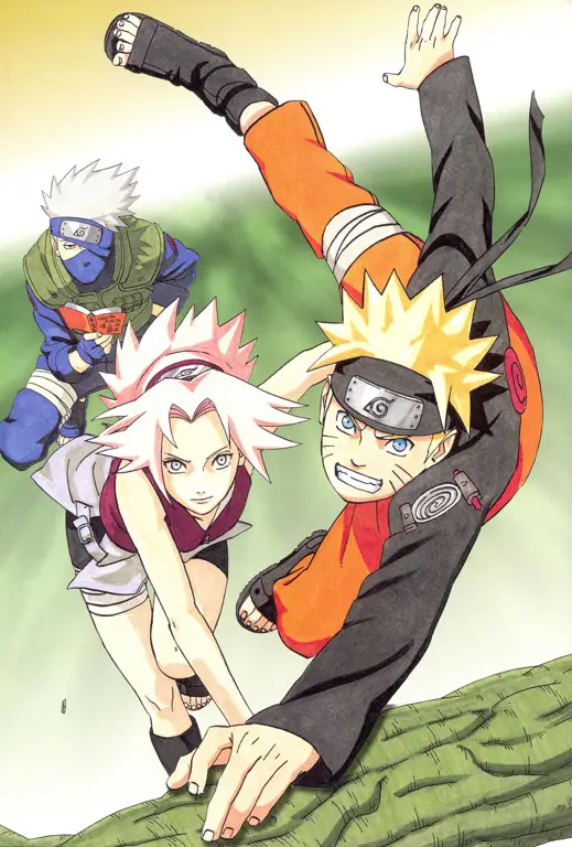 Gambar resmi karakter Naruto, termasuk Hinata