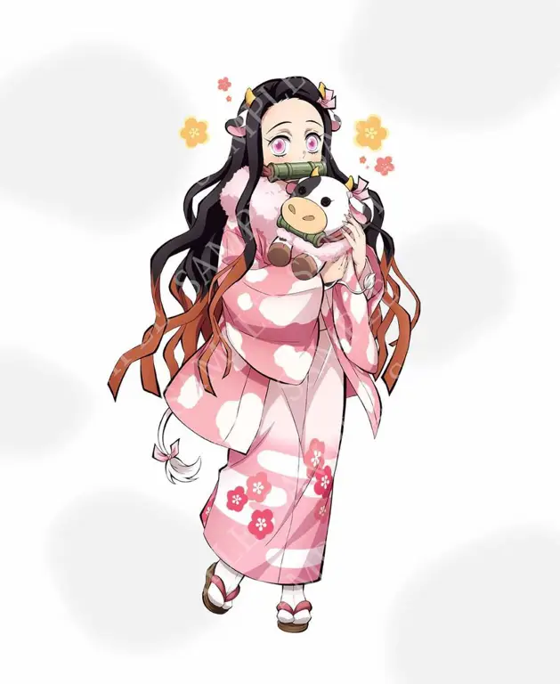 Gambar ilustrasi resmi dari anime Kimetsu no Yaiba