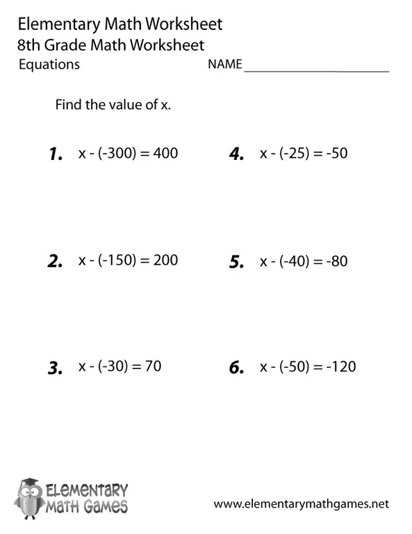 Contoh soal matematika kelas 8