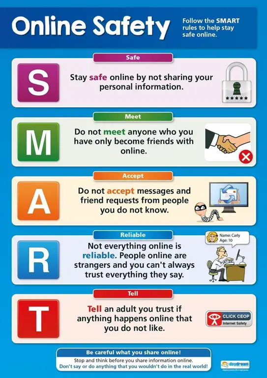 Infografis penggunaan internet yang bertanggung jawab