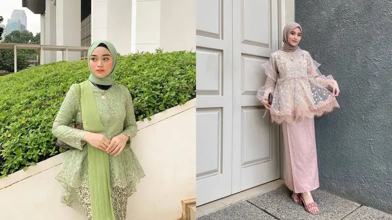 Contoh desain kebaya wisuda modern hijab yang cantik dan modern