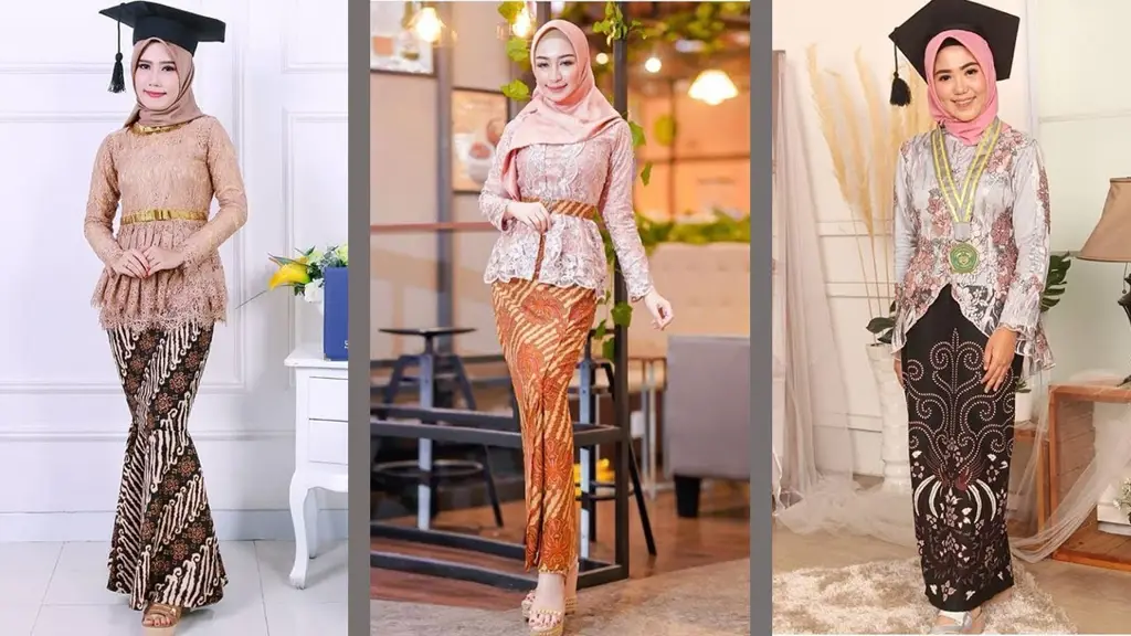 Foto-foto kebaya wisuda non hijab yang cantik dan inspiratif