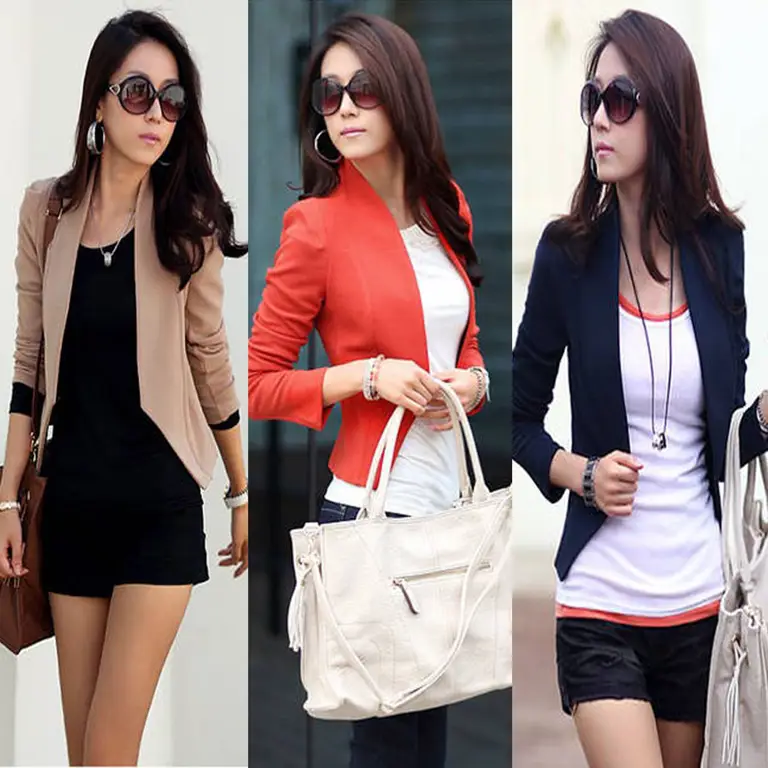 Contoh padu padan blazer wanita Korea dengan berbagai outfit