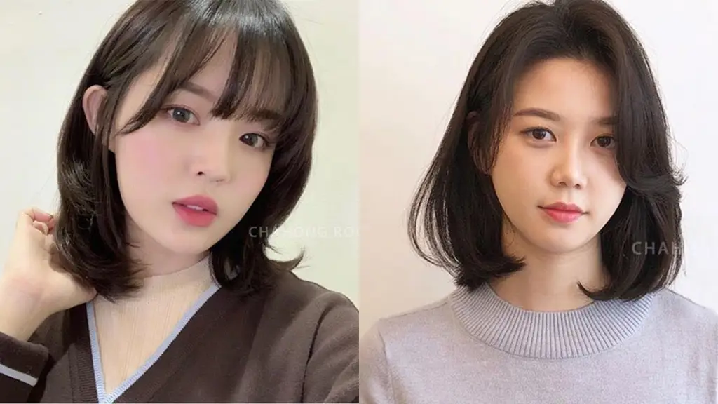 Gaya rambut sedang pesta ala Korea yang modern dan stylish