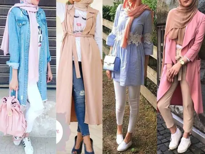 Hijab gaya Korea dengan warna-warna pastel yang lembut