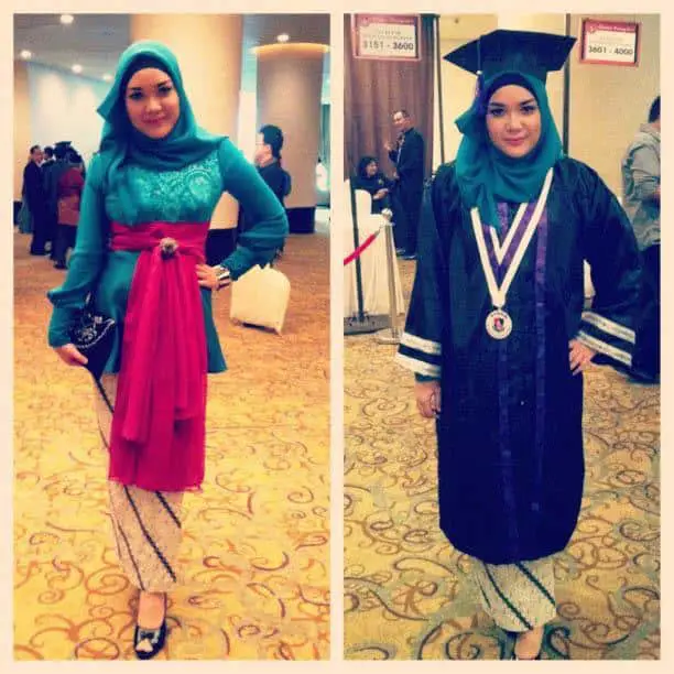 Hijab sederhana untuk wisuda