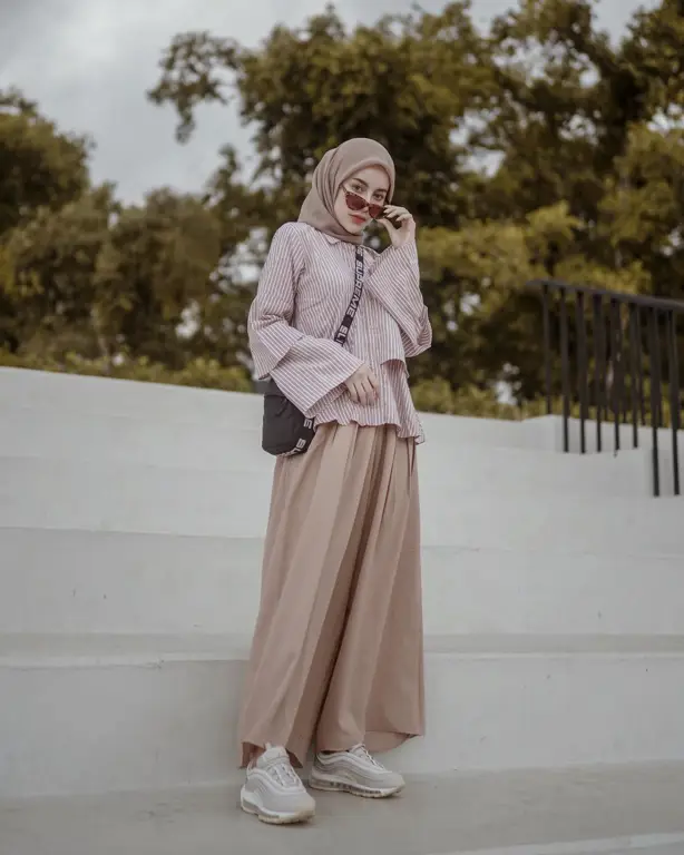 OOTD hijab simpel namun tetap estetis