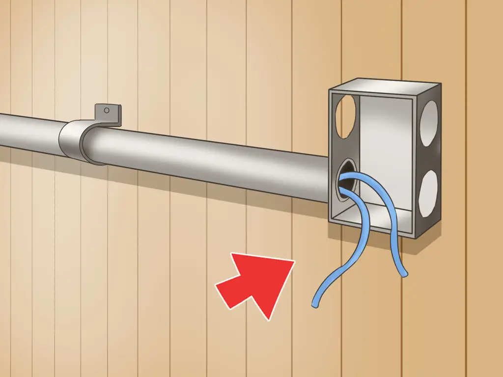 Proses instalasi kabel listrik yang dilakukan oleh teknisi yang terampil