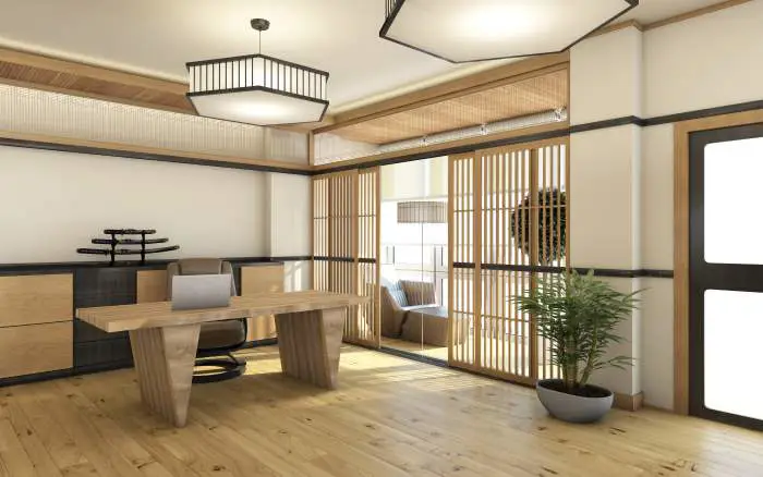 Gambar interior kantor Jepang yang modern dan minimalis