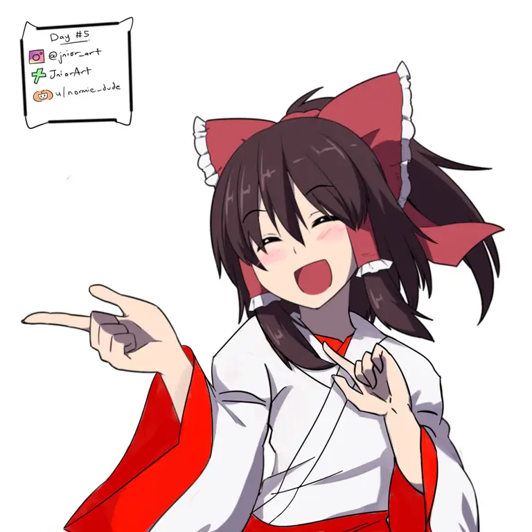 Gambar fanart Reimu Hakurei yang seksi