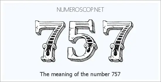 Gambar yang menjelaskan numerologi angka 757