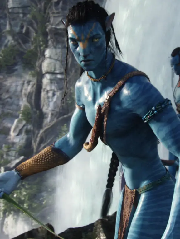 Jake Sully dan Neytiri dalam film Avatar 2