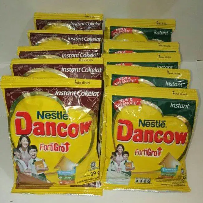 Gambar informasi nilai gizi susu Dancow sachet