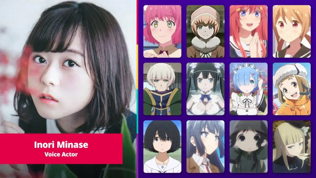 Gambar karakter anime yang disuarakan oleh Hitomi Katase