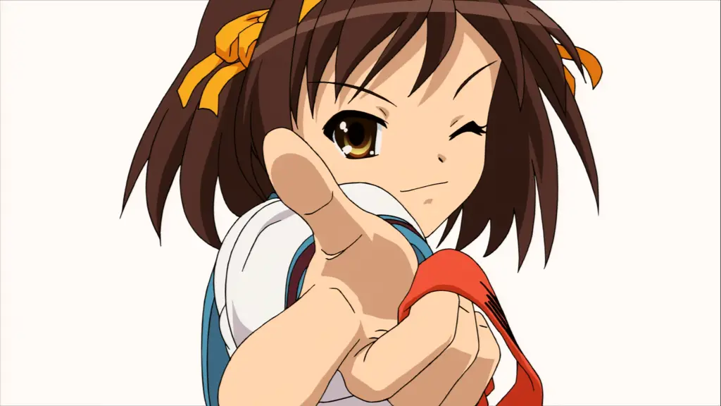 Gambar karakter-karakter dalam serial Haruhi Suzumiya