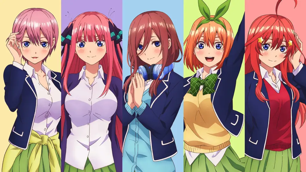 Karakter-karakter utama dalam Go Toubun no Hanayome