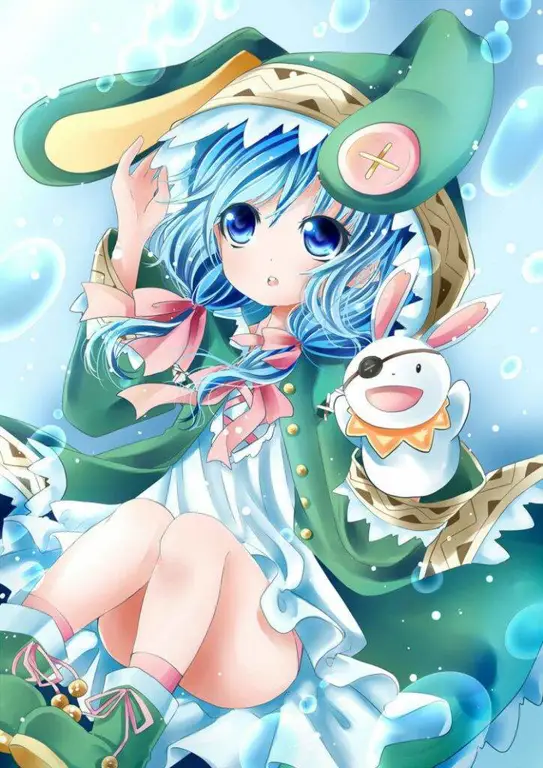 Ilustrasi karakter anime Mahoro Yoshino