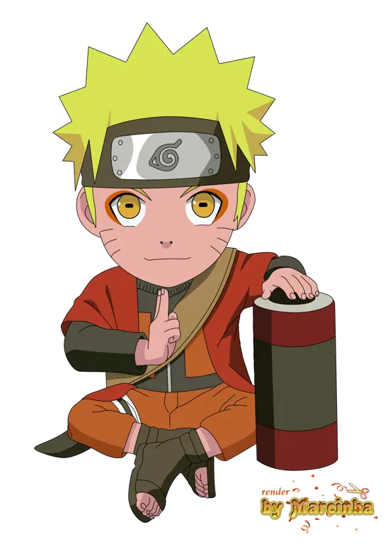 Karakter-karakter Naruto dalam versi chibi yang lucu dan menggemaskan.