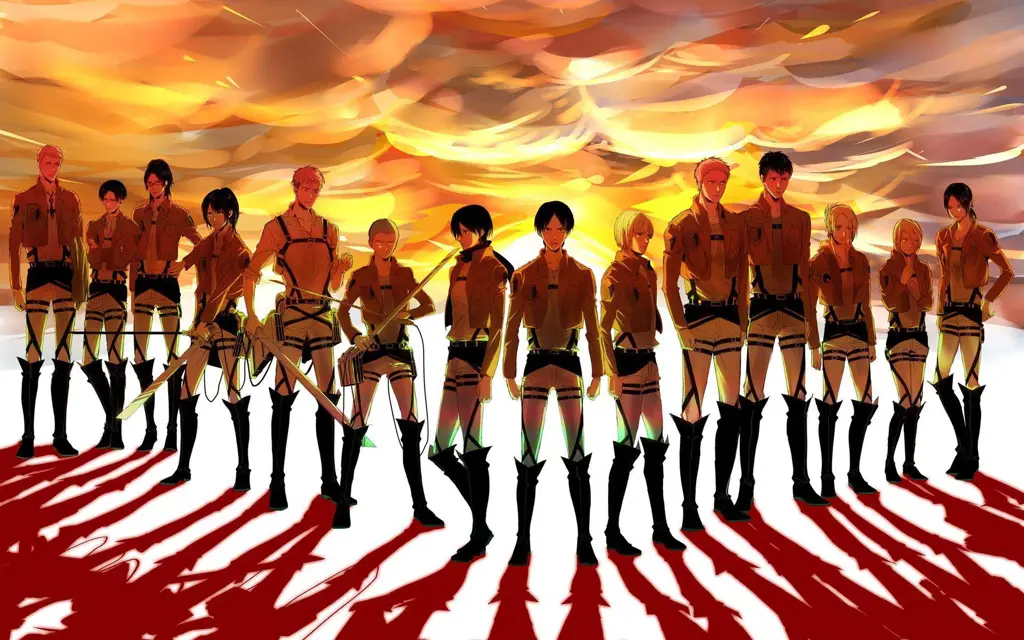 Gambar karakter Attack on Titan