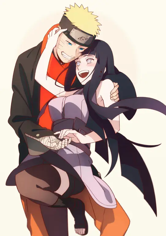 Gambar fanart Naruto dan Hinata