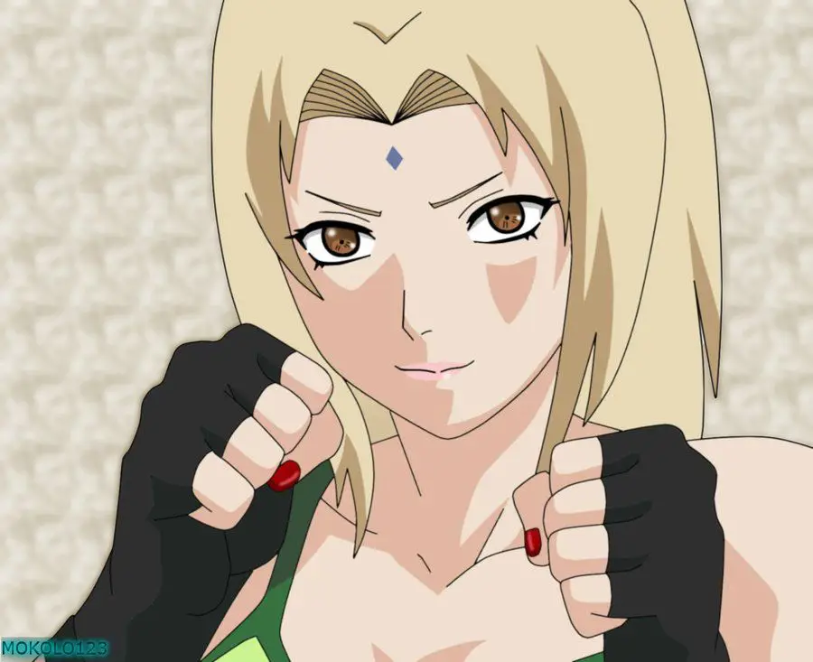 Ilustrasi Tsunade dan Naruto