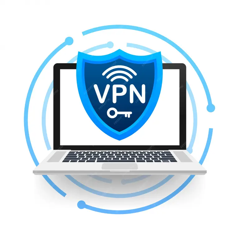 Ilustrasi koneksi aman VPN