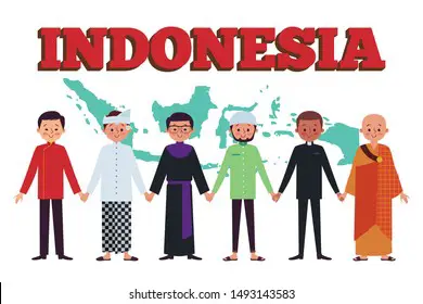 Gambar yang menunjukkan keragaman dan inklusivitas di Indonesia