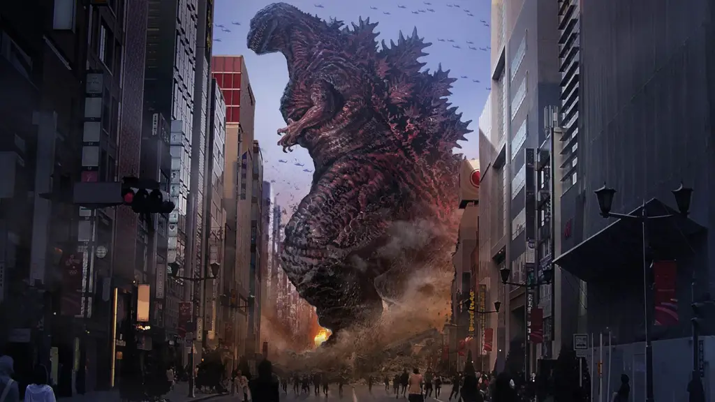 Adegan kehancuran akibat Godzilla