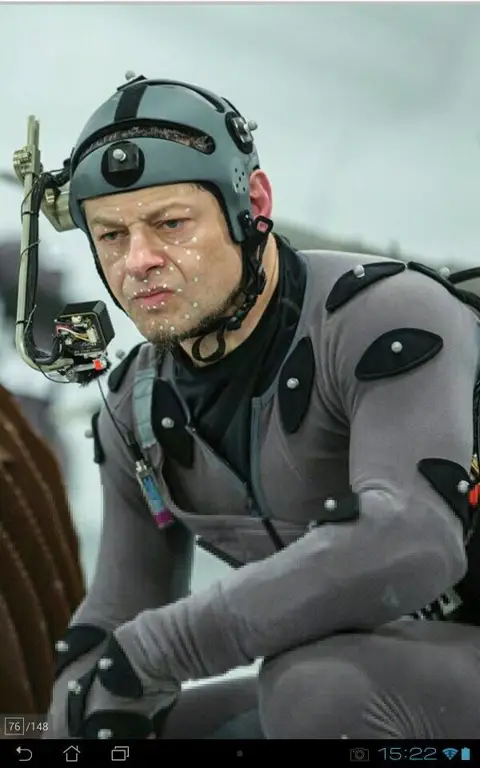 Andy Serkis sebagai Caesar dalam film Rise of the Planet of the Apes