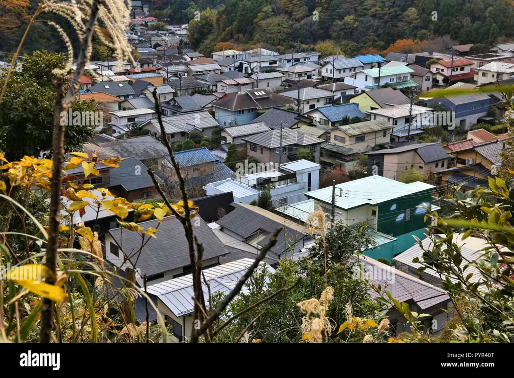 Gambar lingkungan perumahan Jepang