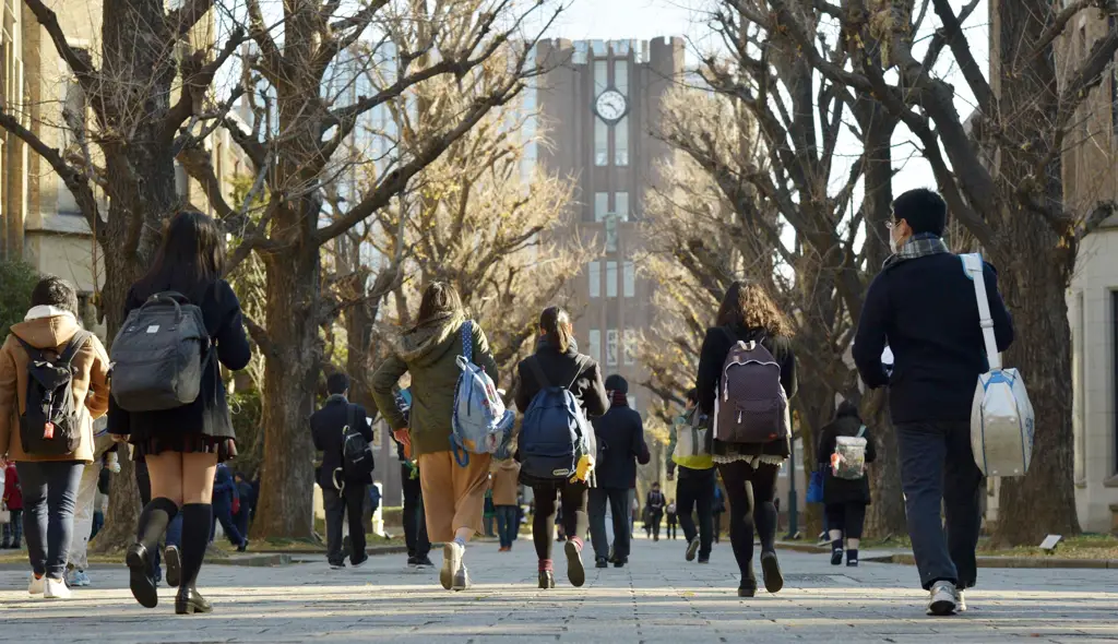 Gambar kehidupan kampus di universitas Jepang